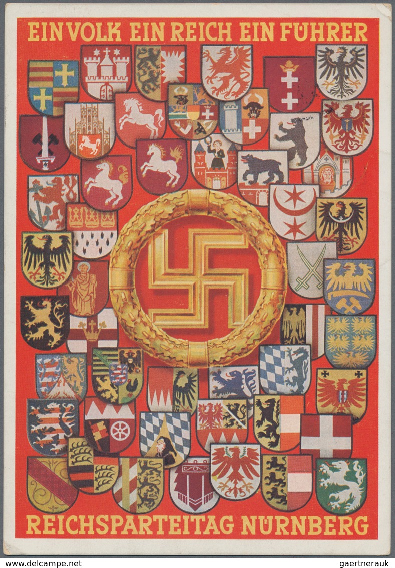 Ansichtskarten: Propaganda: 1939/1945: Bestand Von 140 Propagandakarten, Meist Bessere Motive, In üb - Parteien & Wahlen