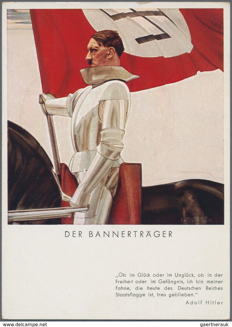 Ansichtskarten: Propaganda: 1939/1945: Bestand von 140 Propagandakarten, meist bessere Motive, in üb