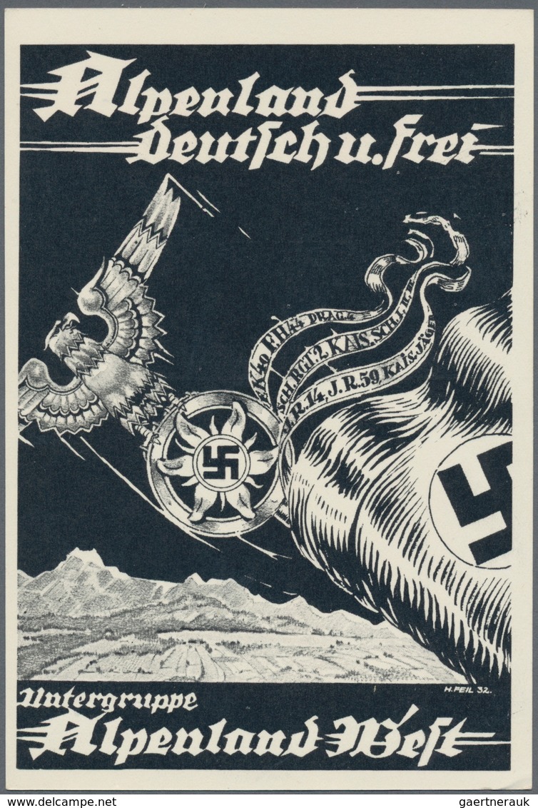 Ansichtskarten: Propaganda: 1939/1945: Bestand von 140 Propagandakarten, meist bessere Motive, in üb