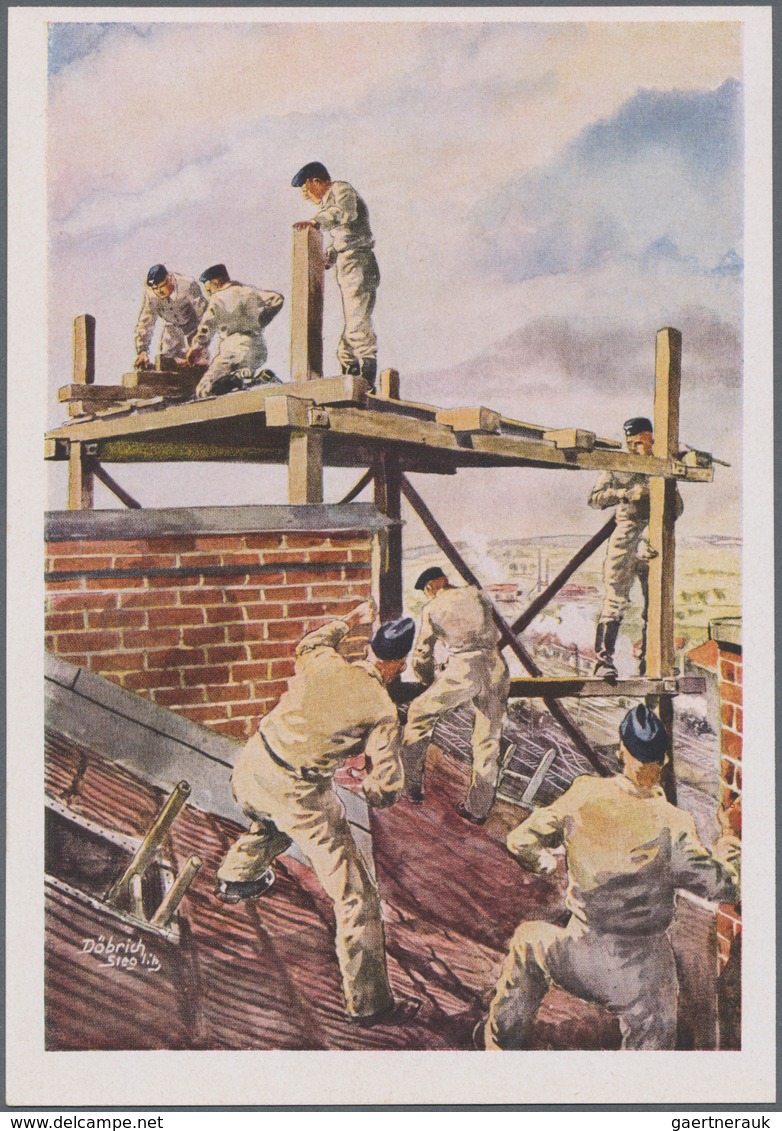 Ansichtskarten: Propaganda: 1939/1945: Bestand Von 150 Propagandakarten, Meist Bessere Motive, In üb - Politieke Partijen & Verkiezingen