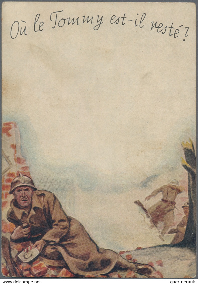 Ansichtskarten: Propaganda: 1939/1945: Bestand von 150 Propagandakarten, meist bessere Motive, in üb