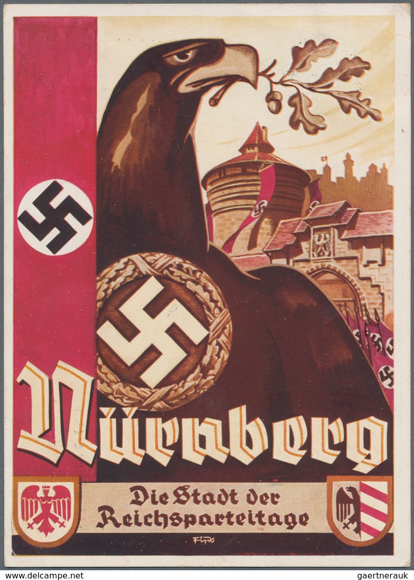 Ansichtskarten: Propaganda: 1939/1945: Bestand von 150 Propagandakarten, meist bessere Motive, in üb