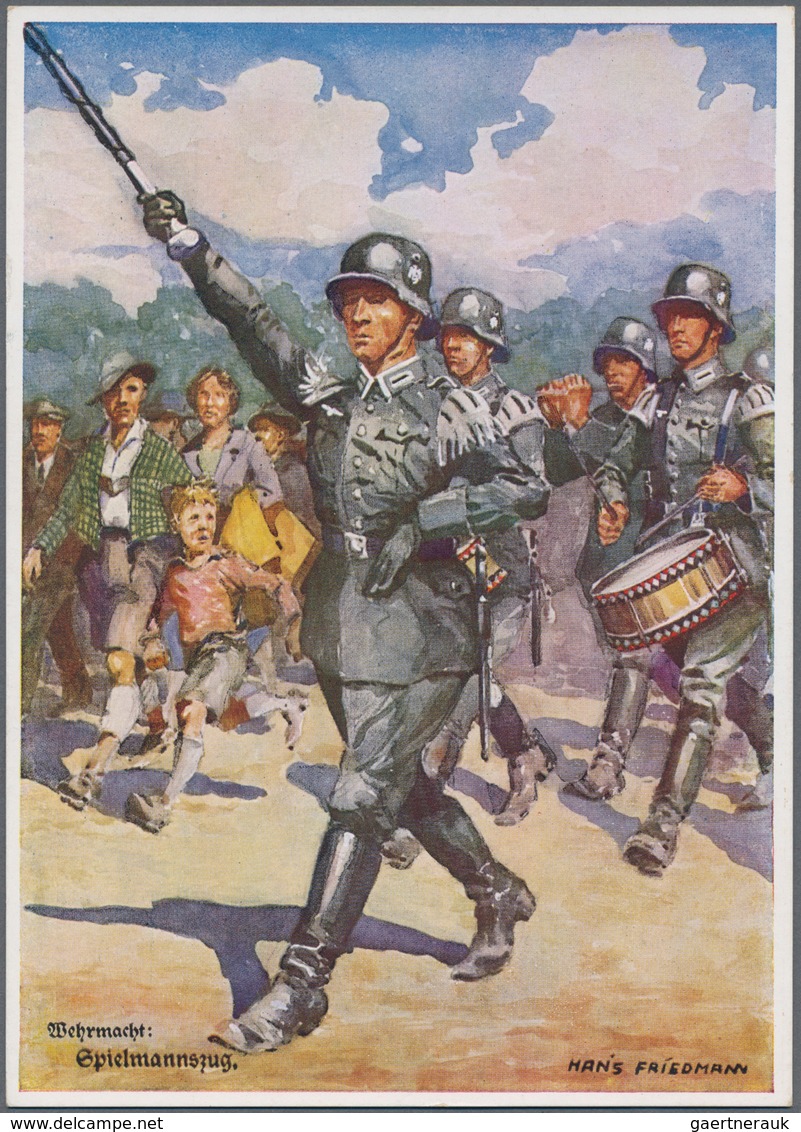 Ansichtskarten: Propaganda: 1939/1945: Bestand Von 70 Propagandakarten, Meist Bessere Motive, In übe - Political Parties & Elections