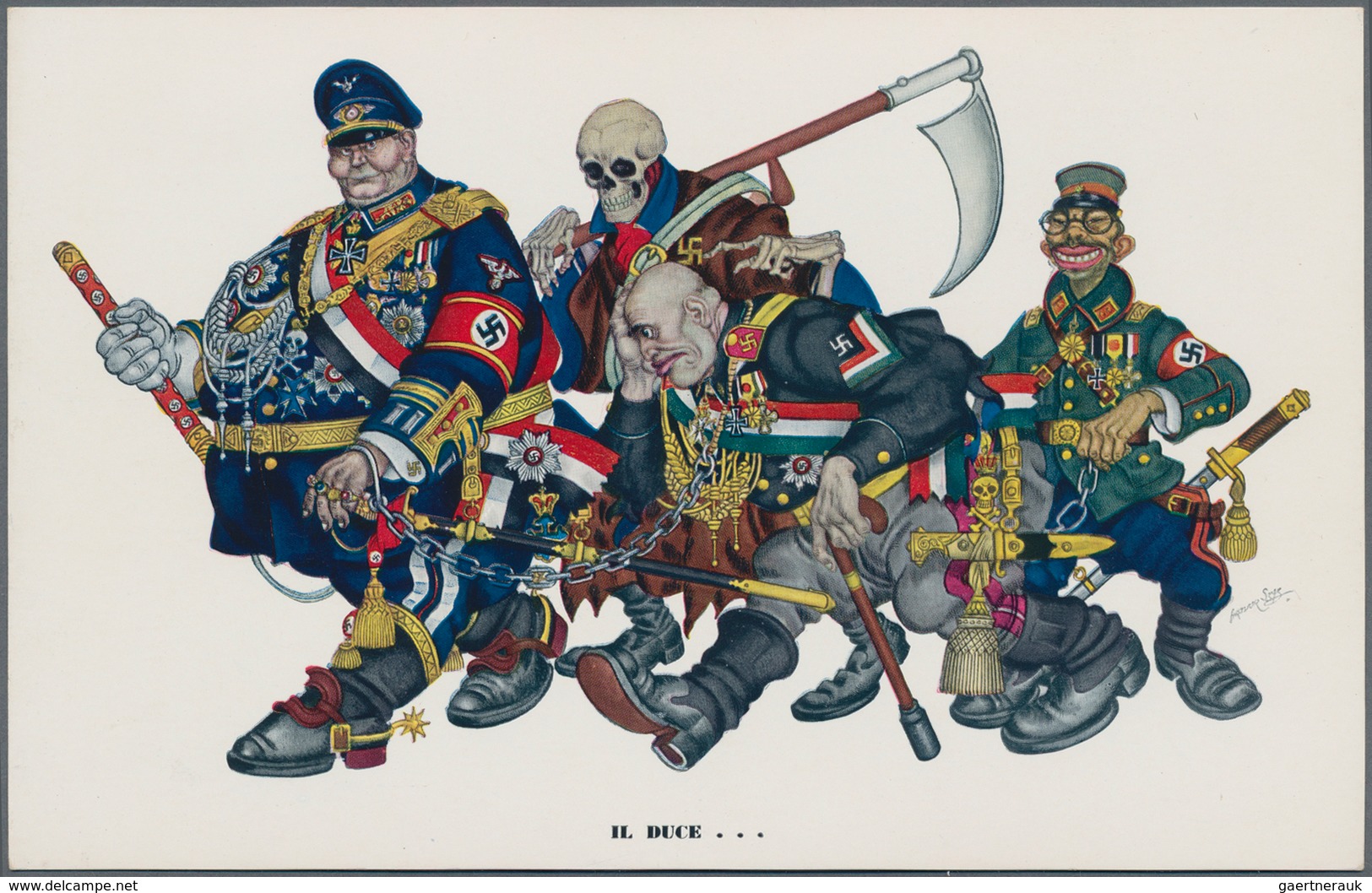 Ansichtskarten: Propaganda: 1939/1945: Bestand Von 88 Propagandakarten, Meist Bessere Motive, In übe - Parteien & Wahlen