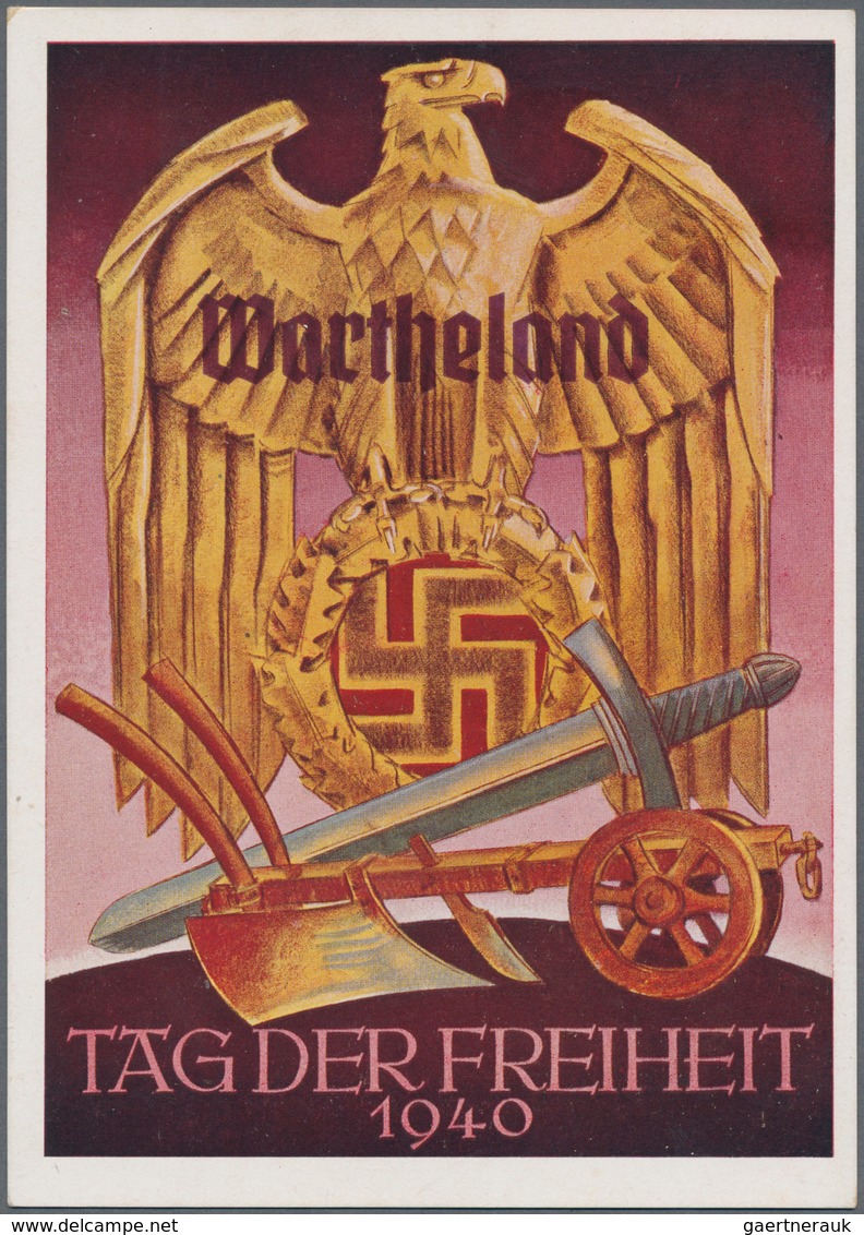Ansichtskarten: Propaganda: 1939/1945: Bestand Von 99 Propagandakarten, Meist Bessere Motive, In übe - Parteien & Wahlen
