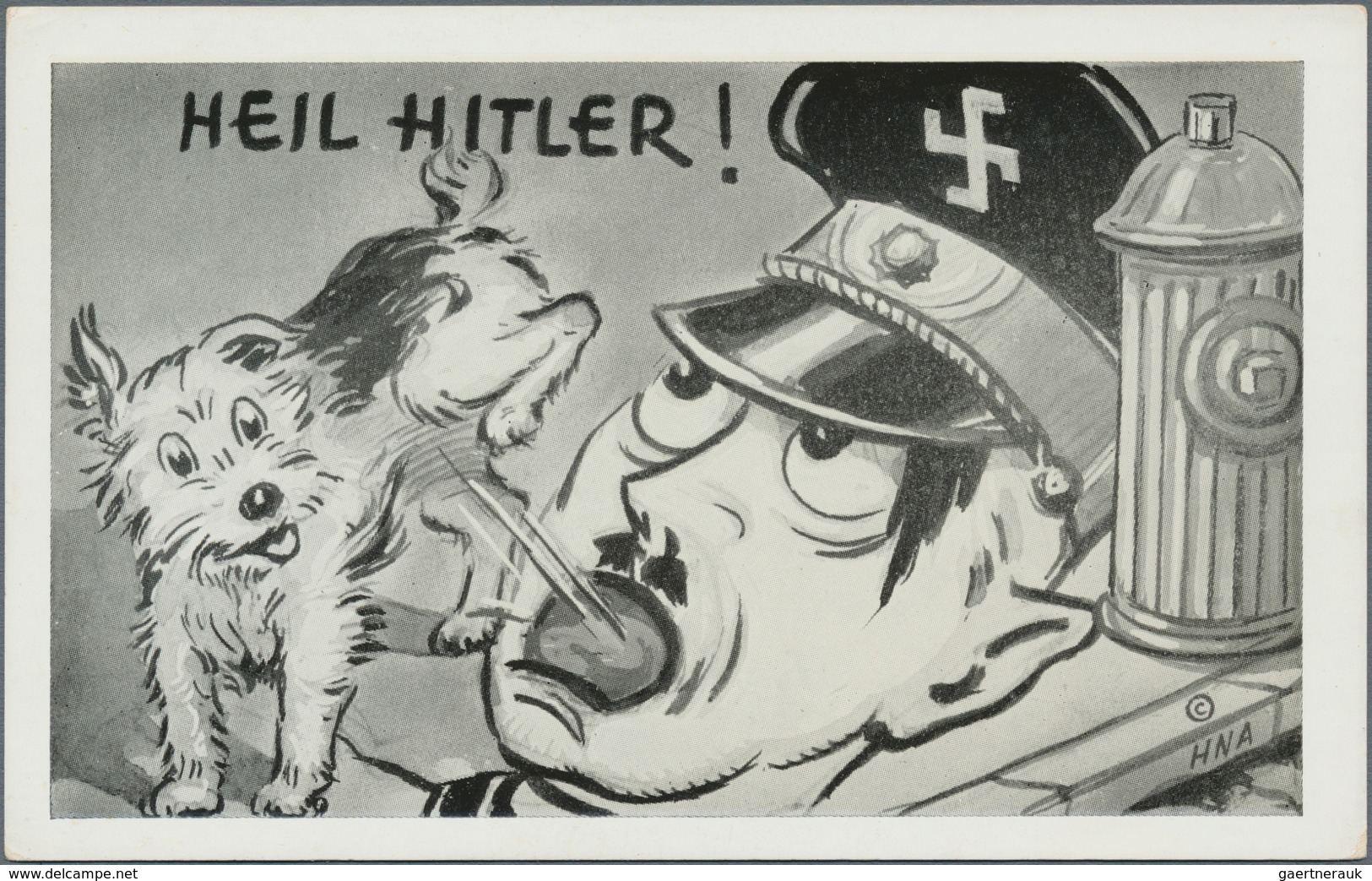 Ansichtskarten: Propaganda: GEGENPROPAGANDA: 1939/45, Partie Von 20 Anti-Hitler Und Gegenpropaganda- - Politieke Partijen & Verkiezingen