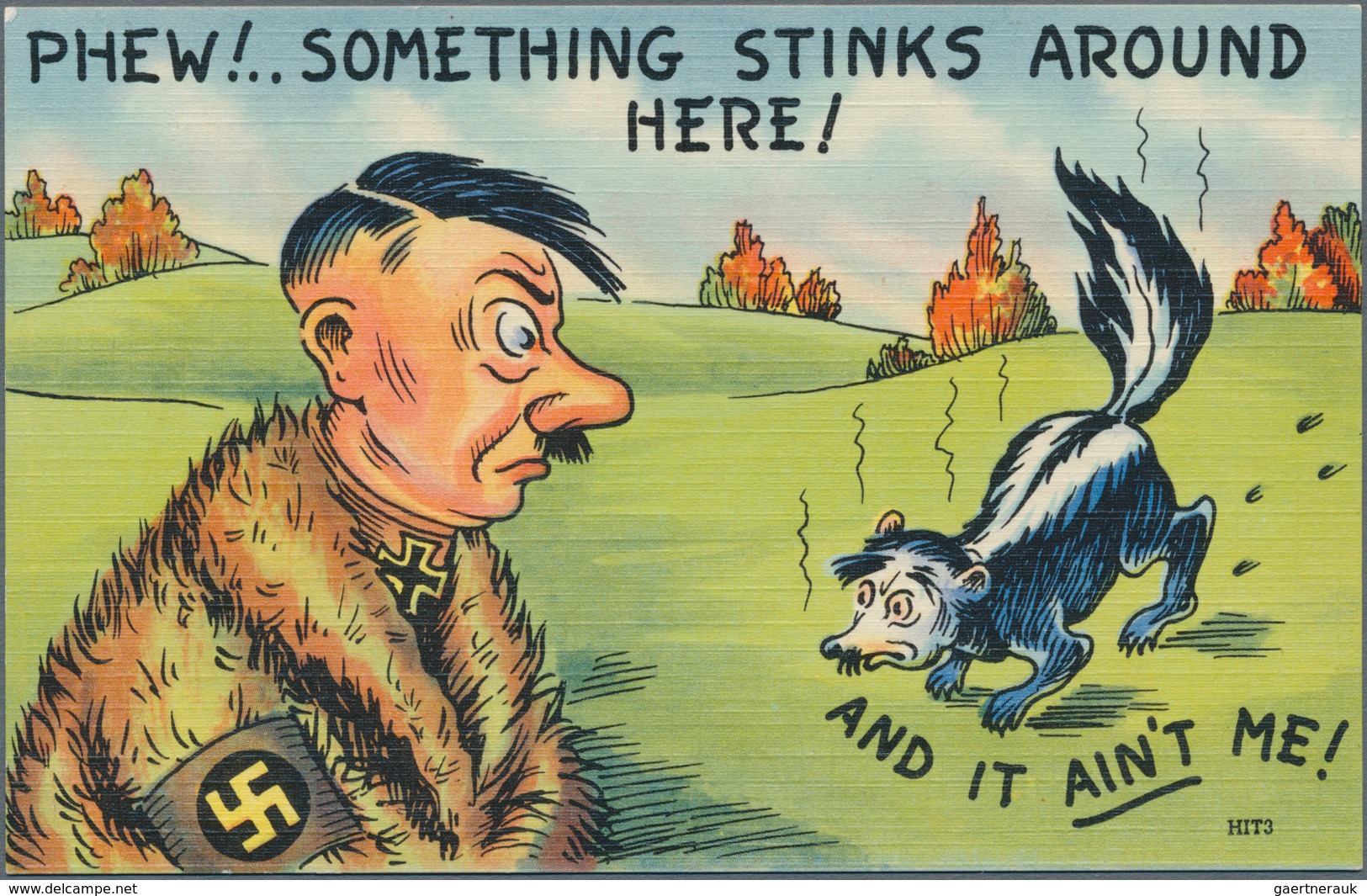 Ansichtskarten: Propaganda: GEGENPROPAGANDA: 1939/45, Partie Von 20 Anti-Hitler Und Gegenpropaganda- - Politieke Partijen & Verkiezingen