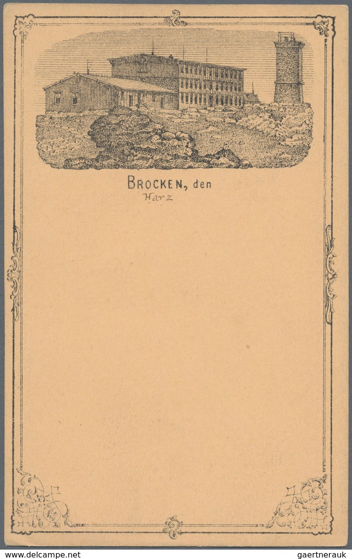 Ansichtskarten: Vorläufer: DEUTSCHLAND 1880 (ca.), Partie Von Sechs Ungebrauchten Vorläuferkarten, D - Unclassified