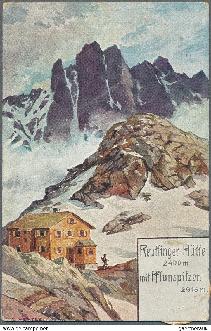 Ansichtskarten: Motive / Thematics: ALPINISMUS, Schachtel Mit über 130 Alten Ansichtskarten Bergstei - Other & Unclassified