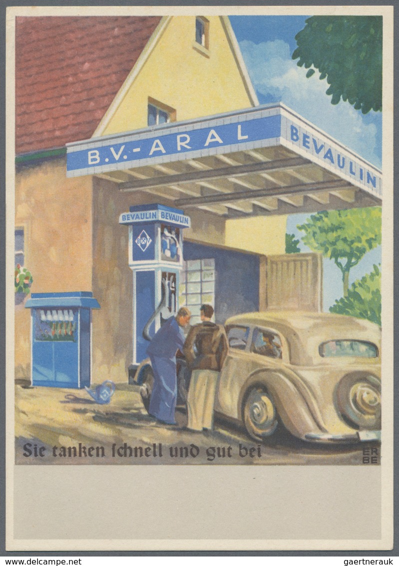 Ansichtskarten: Motive / Thematics: AUTOMOBILE / MINERALÖL, 13 Dekorative Werbekarten Von Shell Und - Autres & Non Classés