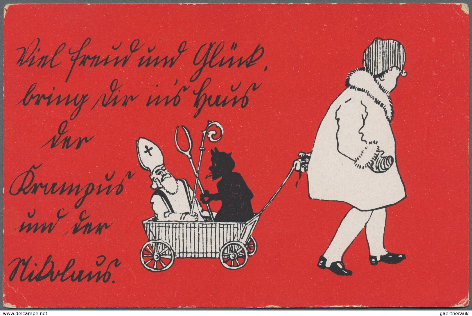 Ansichtskarten: Motive / Thematics: GLÜCKWUNSCH / KRAMPUS, überwältigender Bestand An Ungefähr 1000 - Other & Unclassified