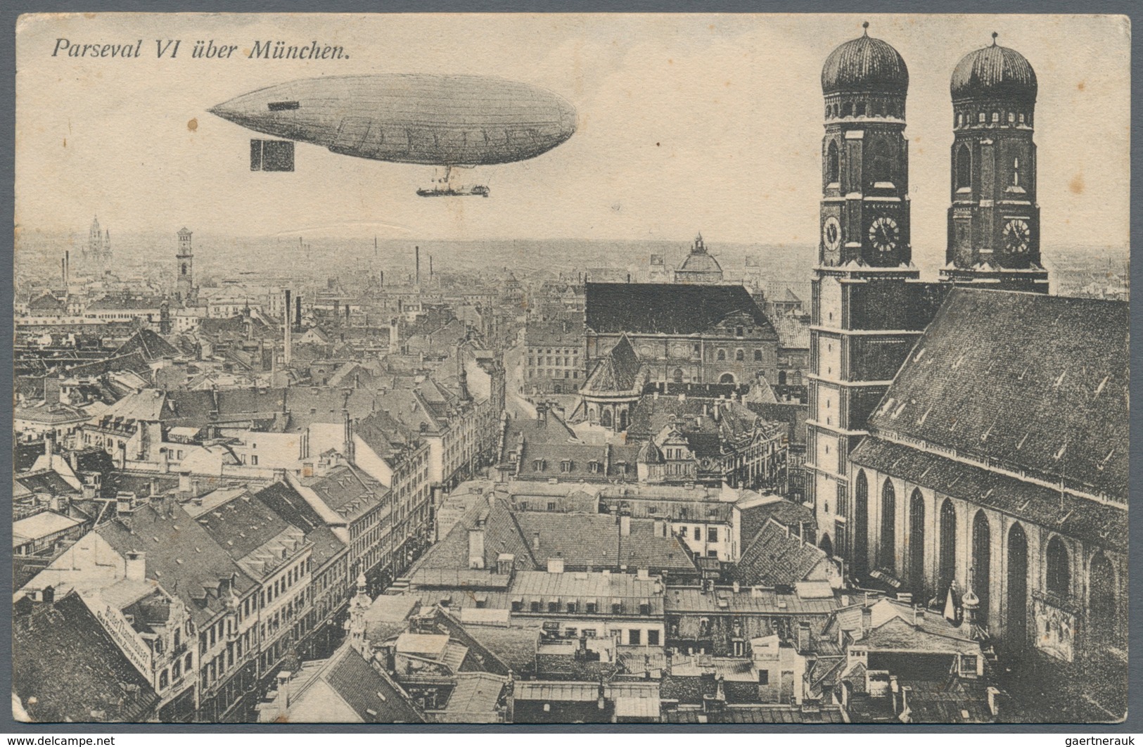 Ansichtskarten: Motive / Thematics: ZEPPELIN / LUFTSCHIFFE über München, 18 Historische Ansichtskart - Other & Unclassified