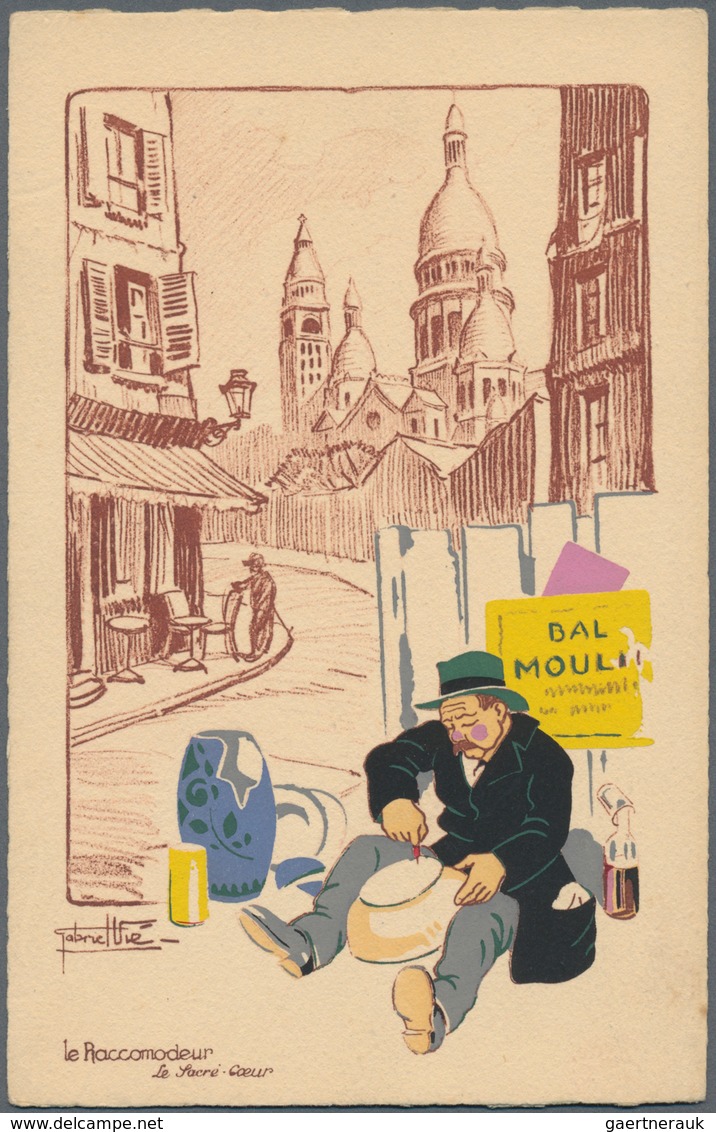 Ansichtskarten: Alle Welt: FRANKREICH / PARIS, Sehr Schöne Zusammenstellung Mit 40 Historischen Ansi - Zonder Classificatie