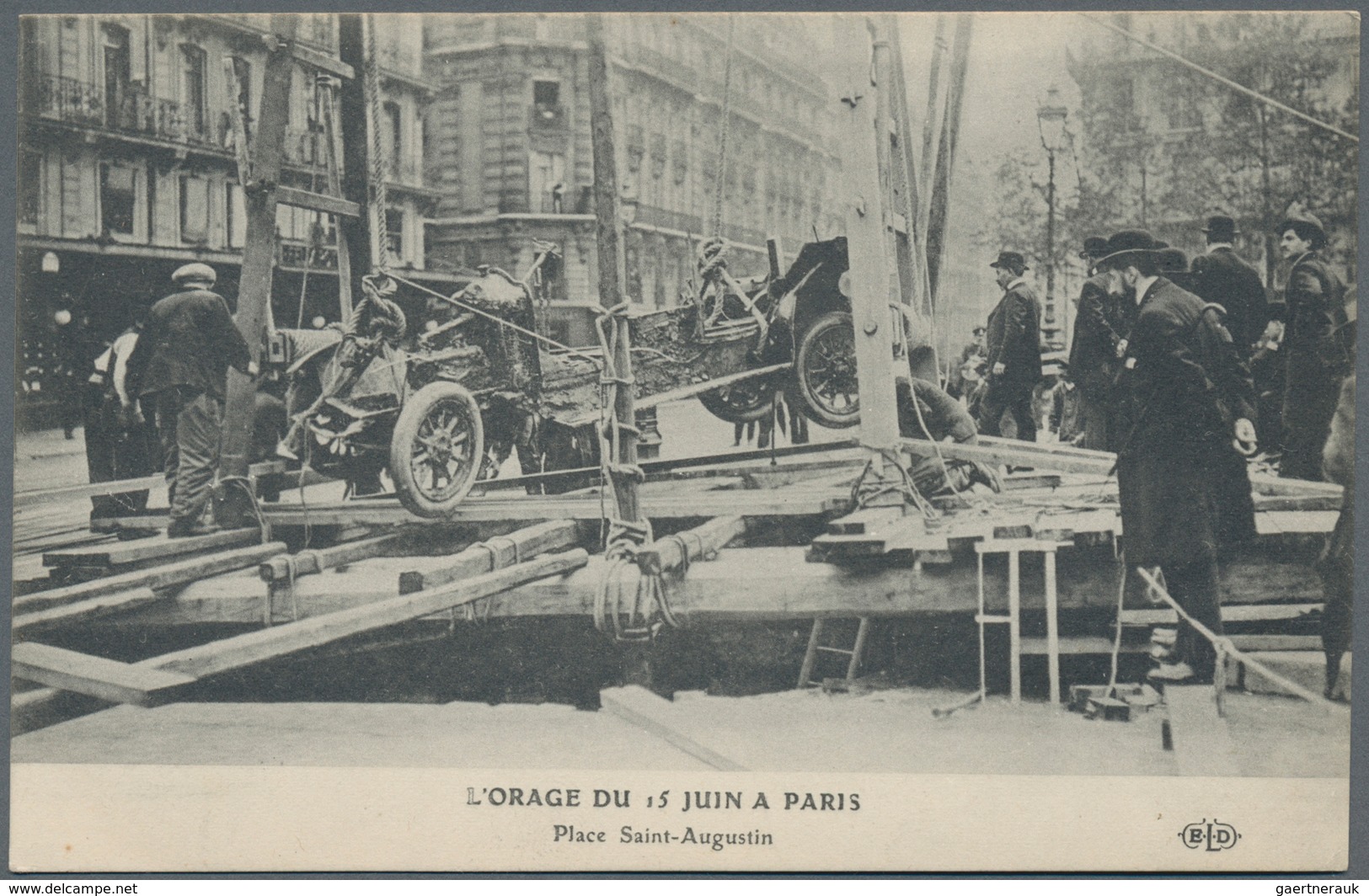 Ansichtskarten: Alle Welt: FRANKREICH, Paris "L'Orage Du 15 Juin 1914" Unwetter Mit Starkregen, Über - Unclassified