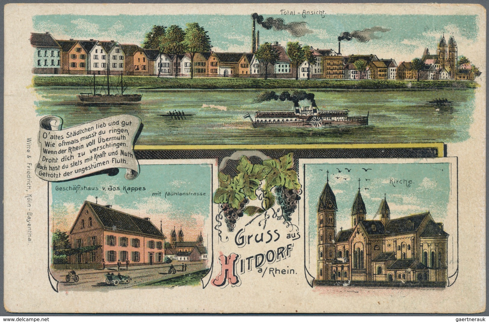 Ansichtskarten: Deutschland: 1896/1940 (ca.), Partie von ca. 170 Topographie-Ansichtskarten, dabei a