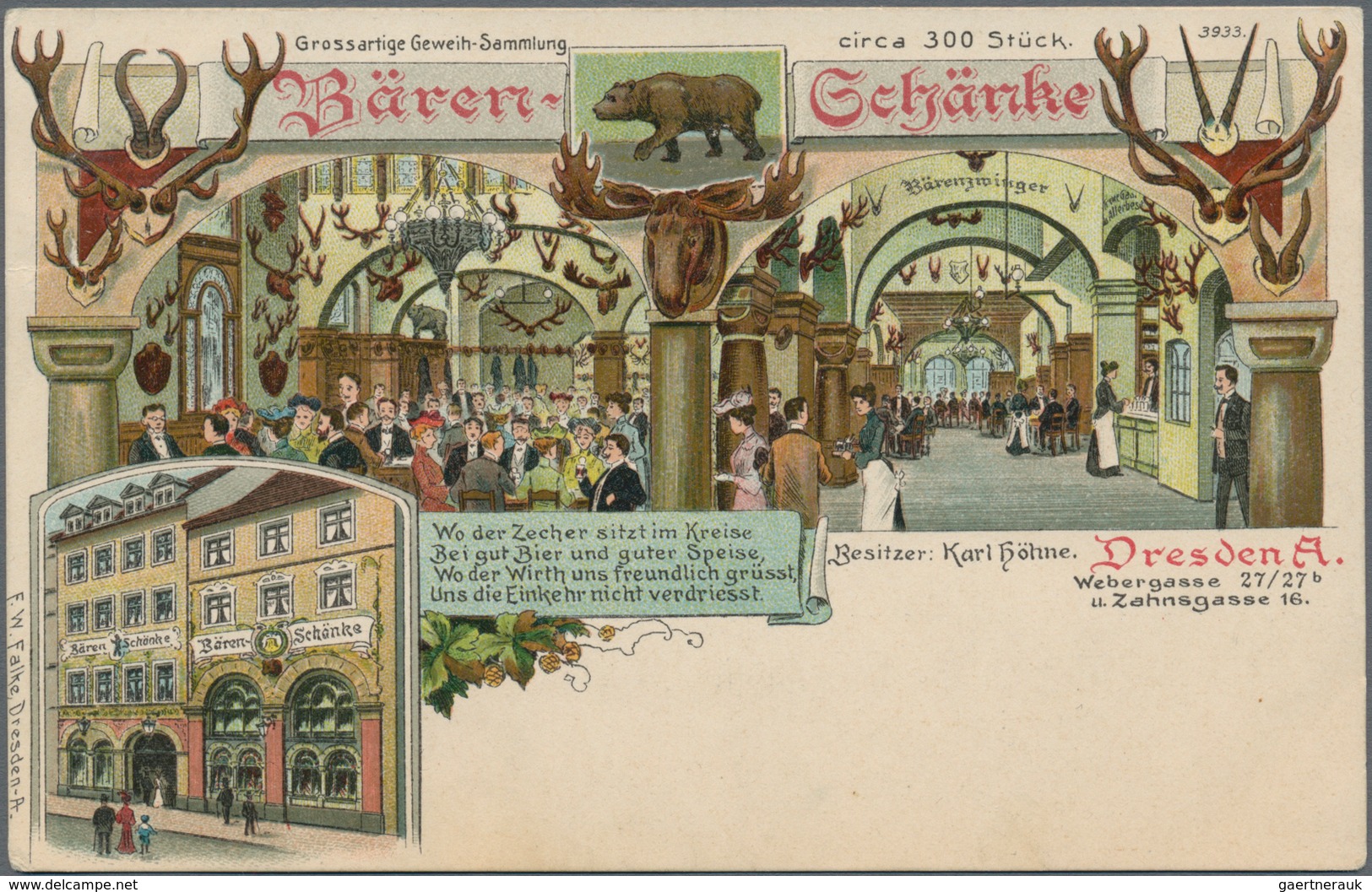 Ansichtskarten: Deutschland: 1905/1940 (ca.), Partie von ca. 43 Karten/Fotos plus Leporello "EMDEN"