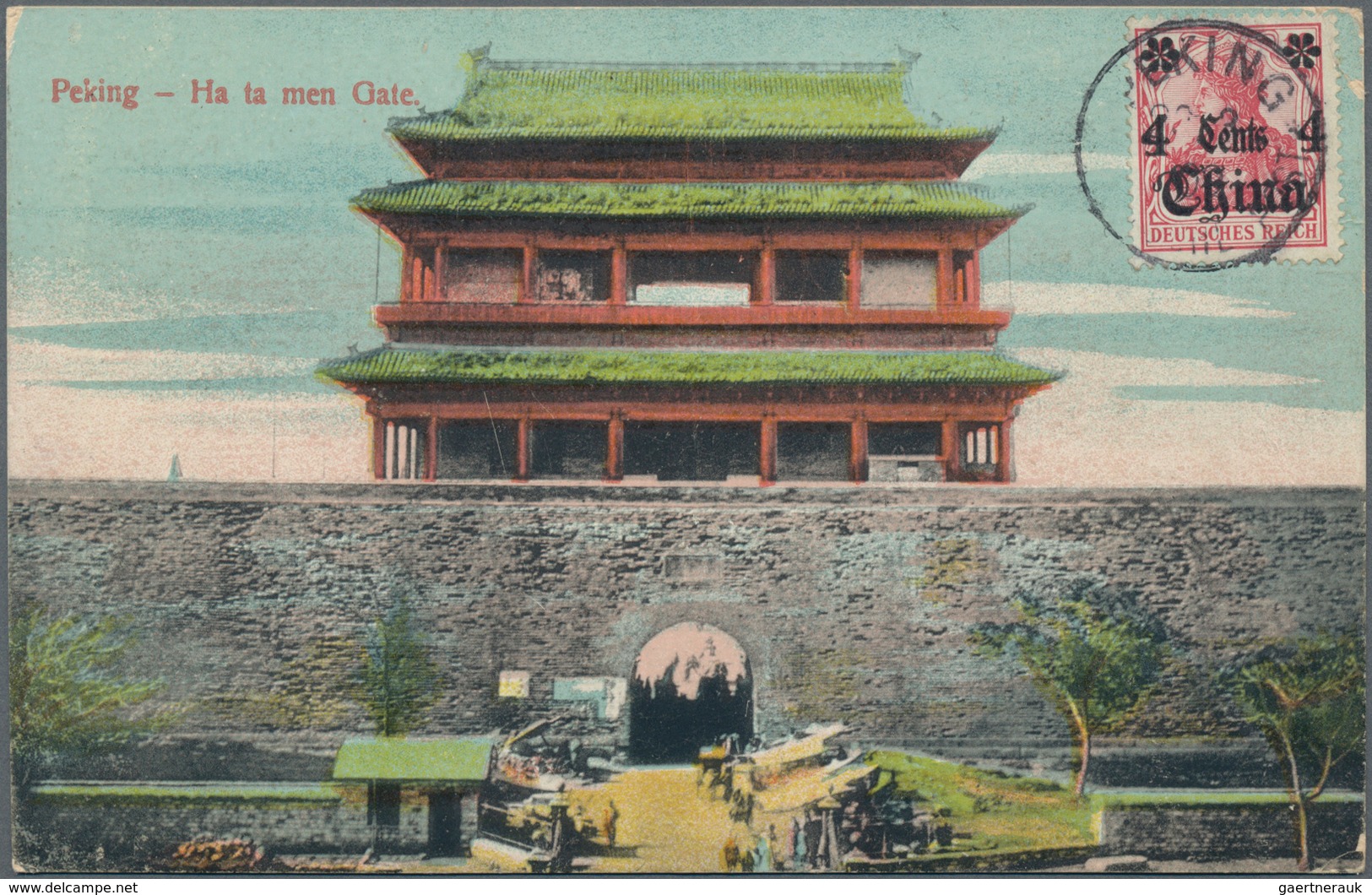 Ansichtskarten: Deutschland: KOLONIEN / DEUTSCHE POST IN CHINA, 8 Historische Ansichtskarten, Davon - Sonstige & Ohne Zuordnung
