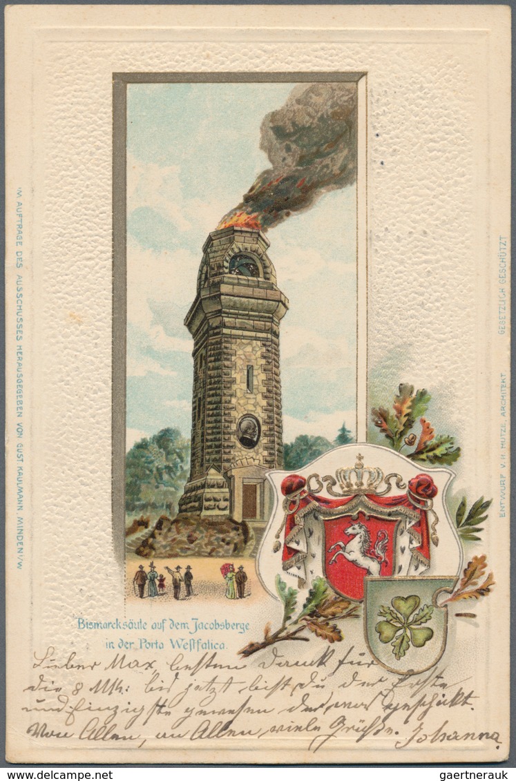 Ansichtskarten: Deutschland: PASSEPASRTOUT-KARTEN, 32 Historische Prägekarten Mit Wappen Aus Den Jah - Andere & Zonder Classificatie