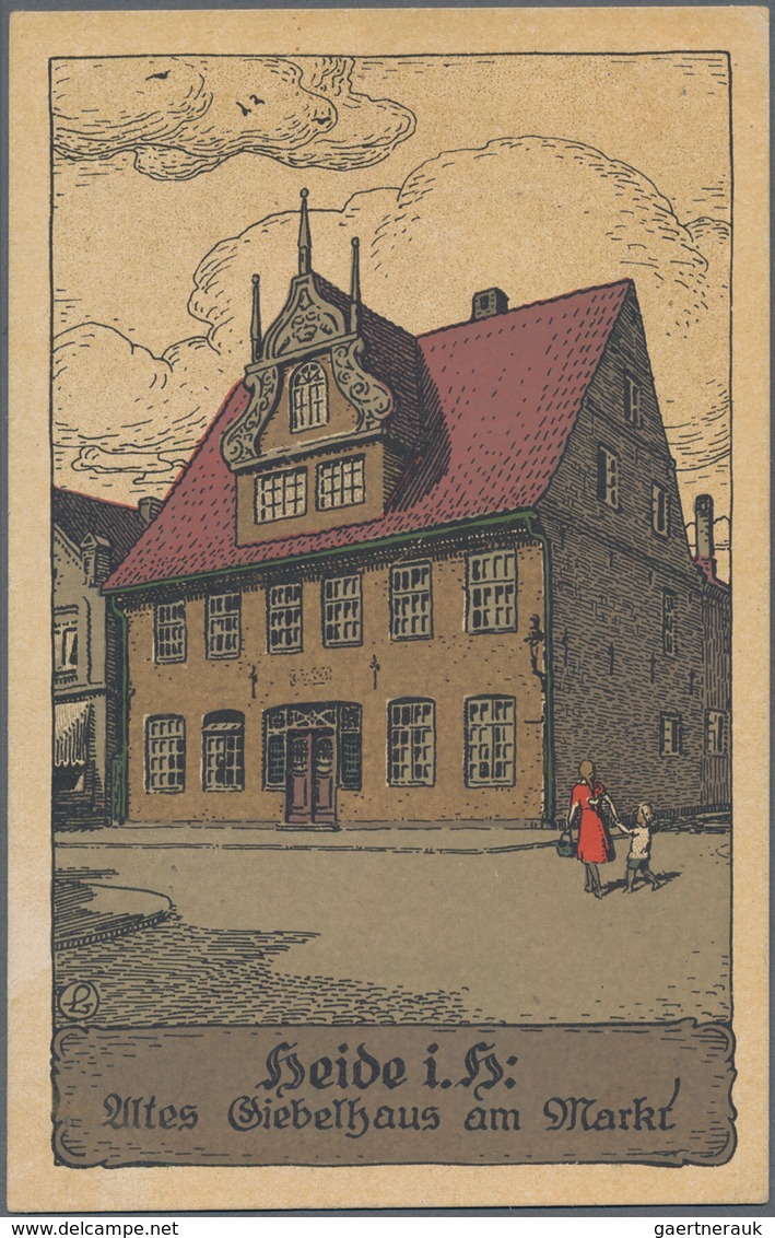 Ansichtskarten: Deutschland: STEINDRUCKE, 76 Historische Ansichtskarten Aus Den Jahren 1910/1927, Oh - Autres & Non Classés