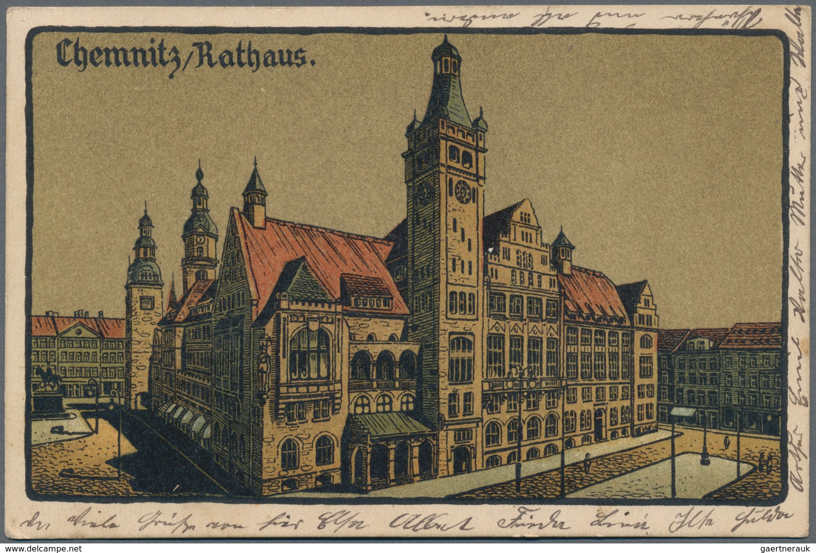Ansichtskarten: Deutschland: STEINDRUCKE, 76 Historische Ansichtskarten Aus Den Jahren 1910/1927, Oh - Sonstige & Ohne Zuordnung