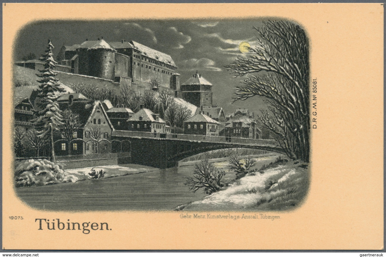 Ansichtskarten: Deutschland: WINTERLITHOS, 28 Verschiedene Mondschein-Winterlithos Aus Deutschen Stä - Autres & Non Classés