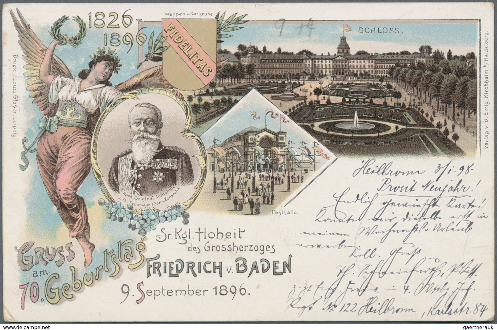 Ansichtskarten: Baden-Württemberg: BADEN-WÜRTTEMBERG, Schöne Partie Mit Etlichen Sehr Frühen Federze - Other & Unclassified