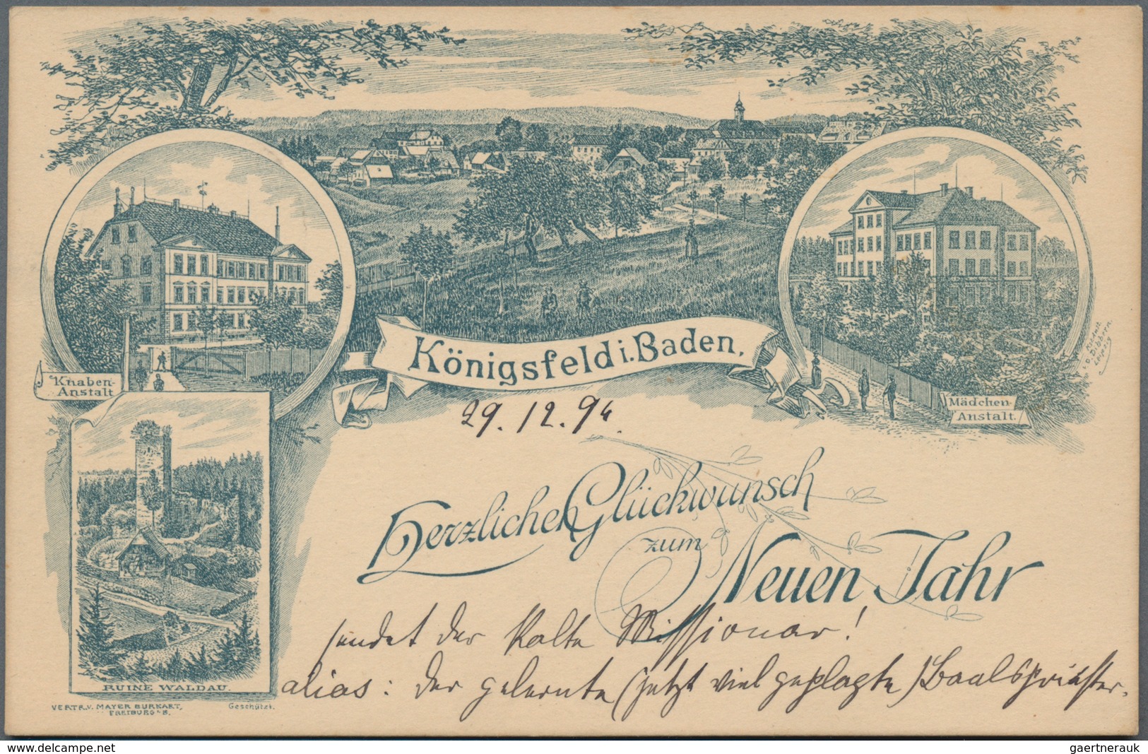 Ansichtskarten: Baden-Württemberg: BADEN-WÜRTTEMBERG, Schöne Partie Mit Etlichen Sehr Frühen Federze - Autres & Non Classés