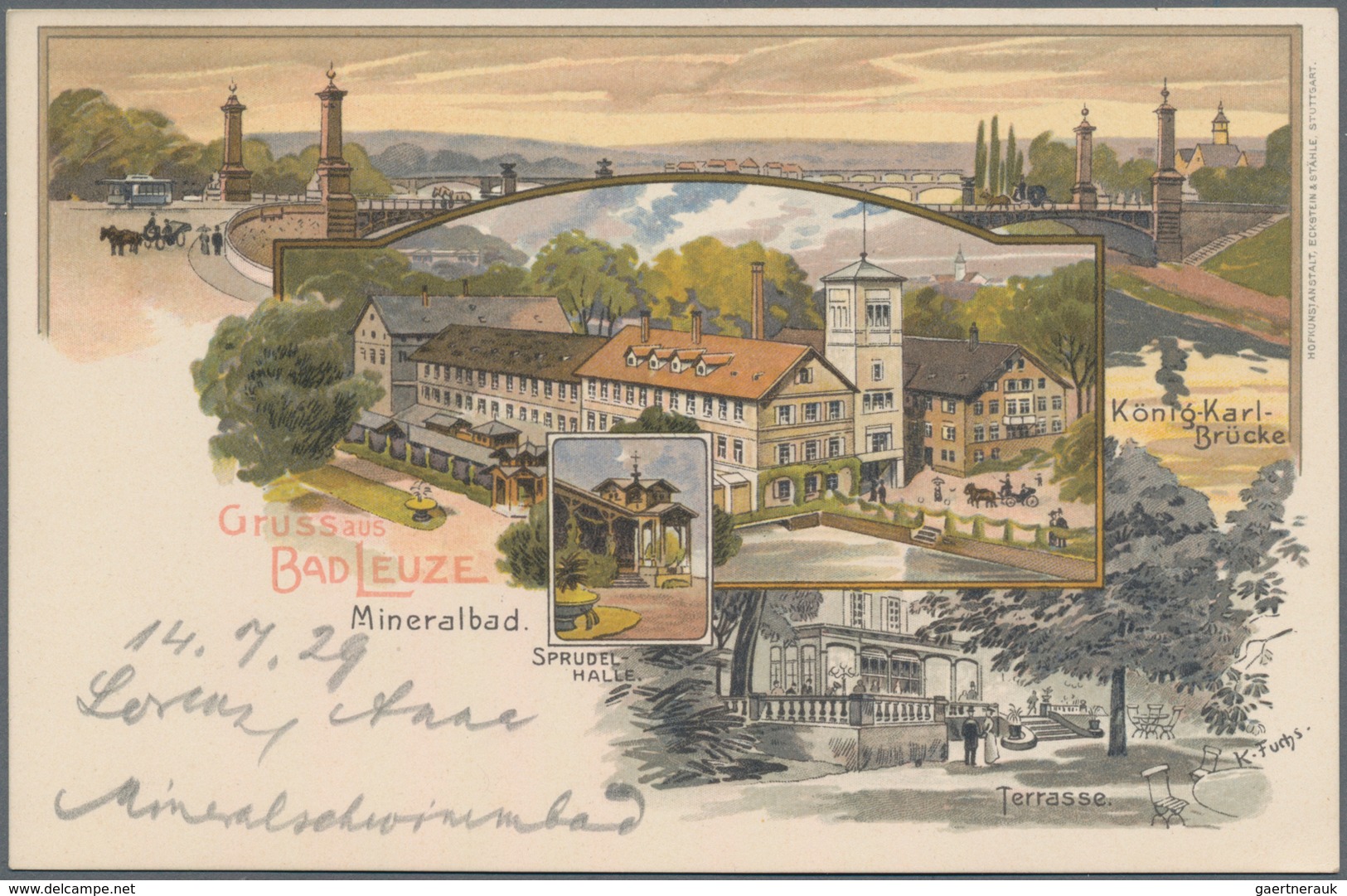 Ansichtskarten: Baden-Württemberg: STUTTGART (alte PLZ 7000), Interessante Zusammenstellung Mit über - Other & Unclassified