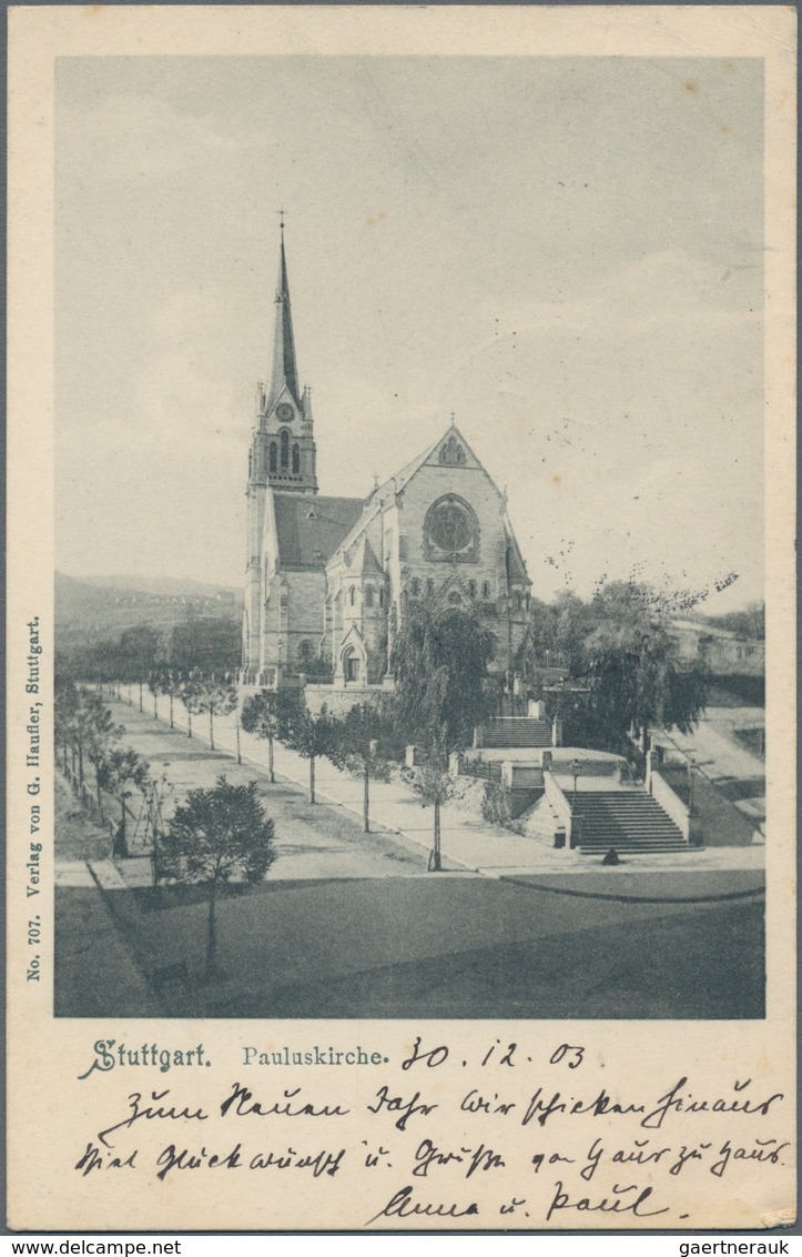 Ansichtskarten: Baden-Württemberg: STUTTGART: 1900/70 Ca., Heimatsammlung Von Weit über 700 Karten I - Andere & Zonder Classificatie