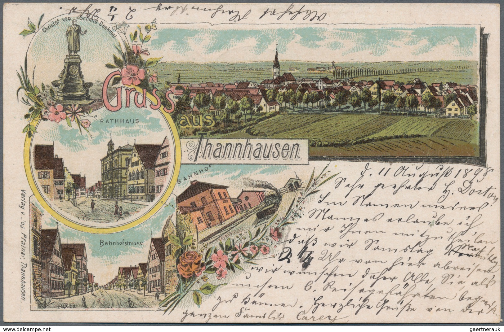 Ansichtskarten: Bayern: BAYERISCH SCHWABEN, Kleine Schachtel Mit 61 Historischen Ansichtskarten Regi - Sonstige & Ohne Zuordnung
