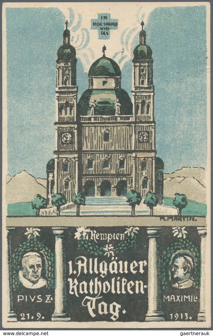 Ansichtskarten: Bayern: KEMPTEN Und OBERALLGÄU (alte PLZ 896-898), Eine Reizvolle Partie Mit 21 Hist - Autres & Non Classés