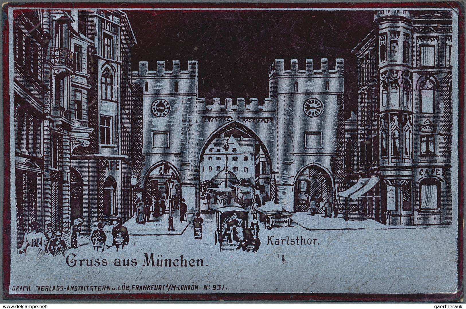 Ansichtskarten: Bayern: MÜNCHEN ALTSTADT KARLSTOR, Schachtel Mit Knapp 150 Alten Ansichtskarten Ab 1 - Sonstige & Ohne Zuordnung