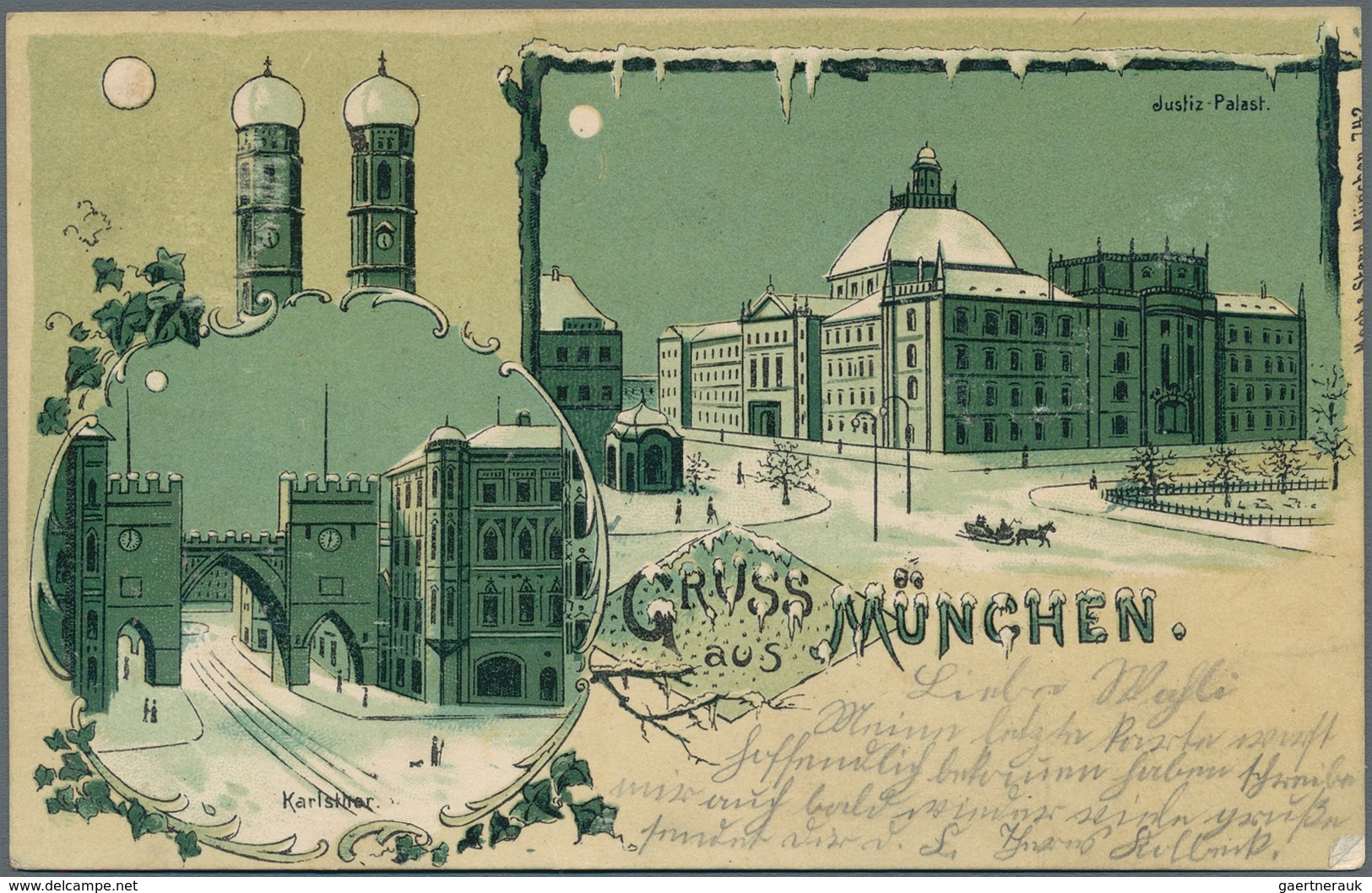 Ansichtskarten: Bayern: MÜNCHEN ALTSTADT KARLSTOR, Schachtel Mit Knapp 150 Alten Ansichtskarten Ab 1 - Autres & Non Classés