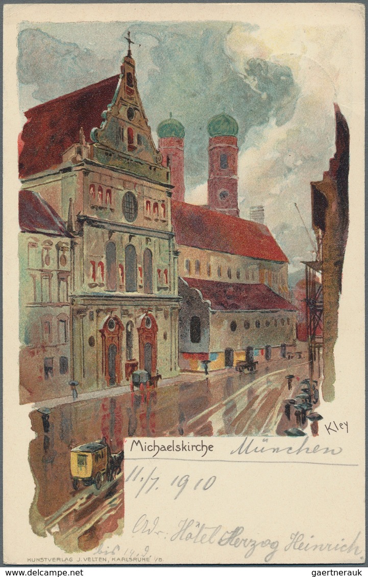 Ansichtskarten: Bayern: MÜNCHEN ALTSTADT MICHAELISKIRCHE, Schachtel Mit 85 Historischen Ansichtskart - Other & Unclassified