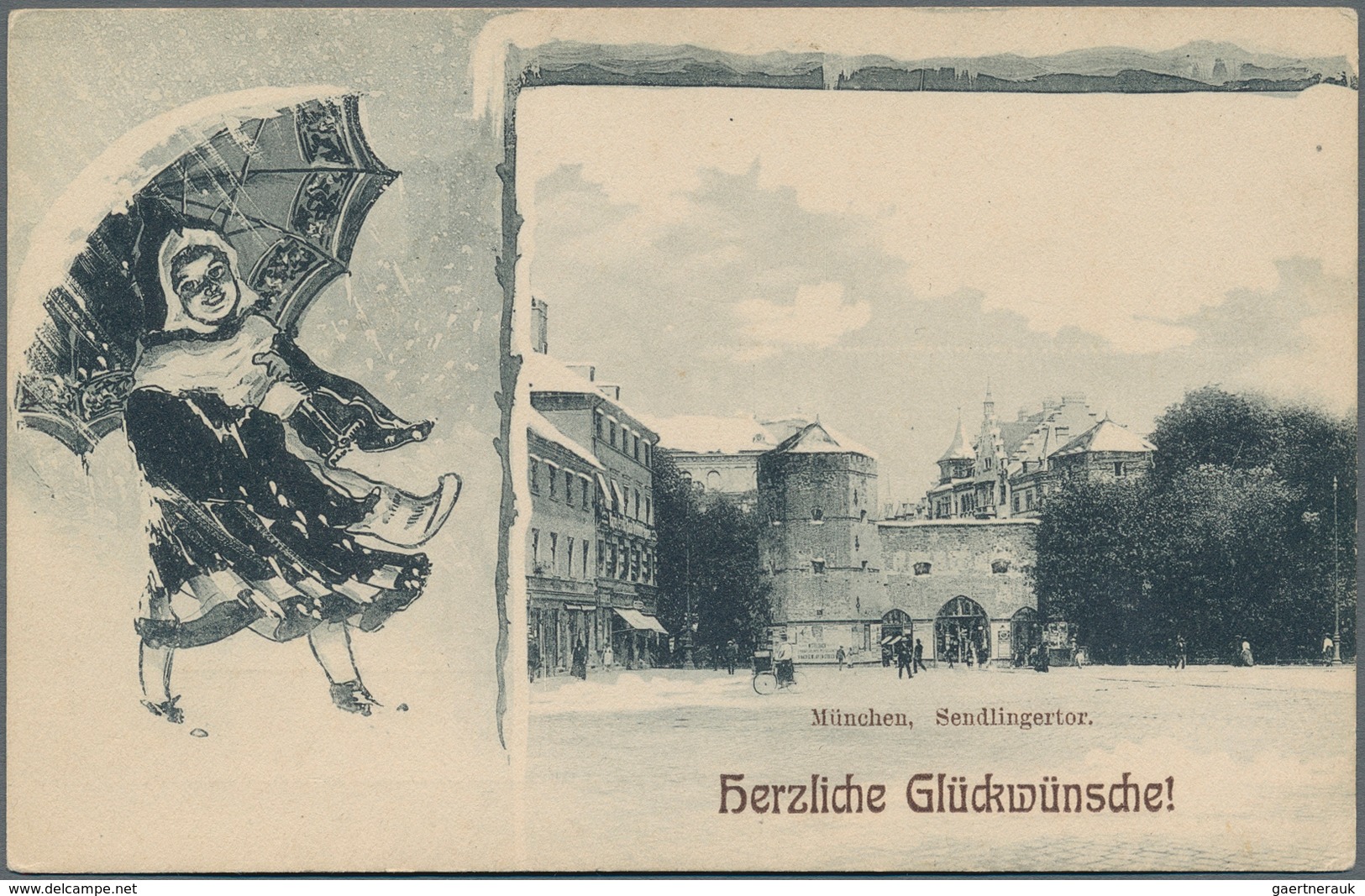 Ansichtskarten: Bayern: MÜNCHEN ALTSTADT SENDLINGERTOR Und PLATZ, Schachtel Mit über 100 Historische - Otros & Sin Clasificación