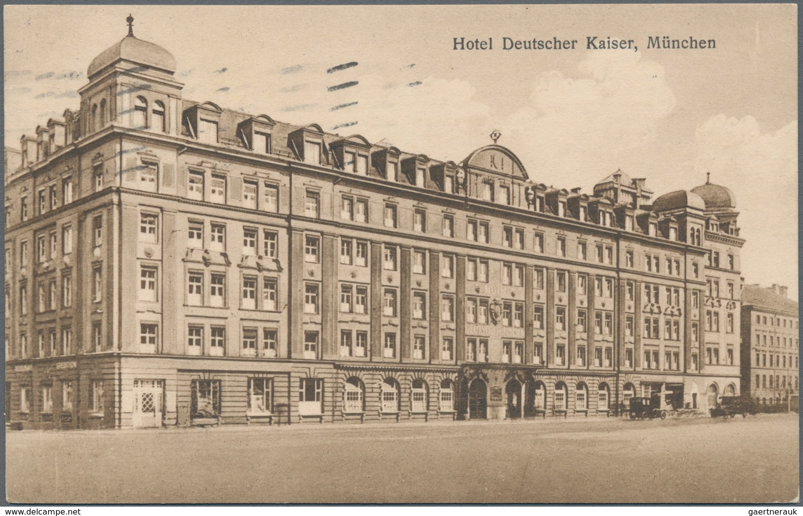 Ansichtskarten: Bayern: MÜNCHEN LUDWIGSVORSTADT HOTEL DEUTSCHER KAISER, Gut 80 Historische Ansichtsk - Autres & Non Classés