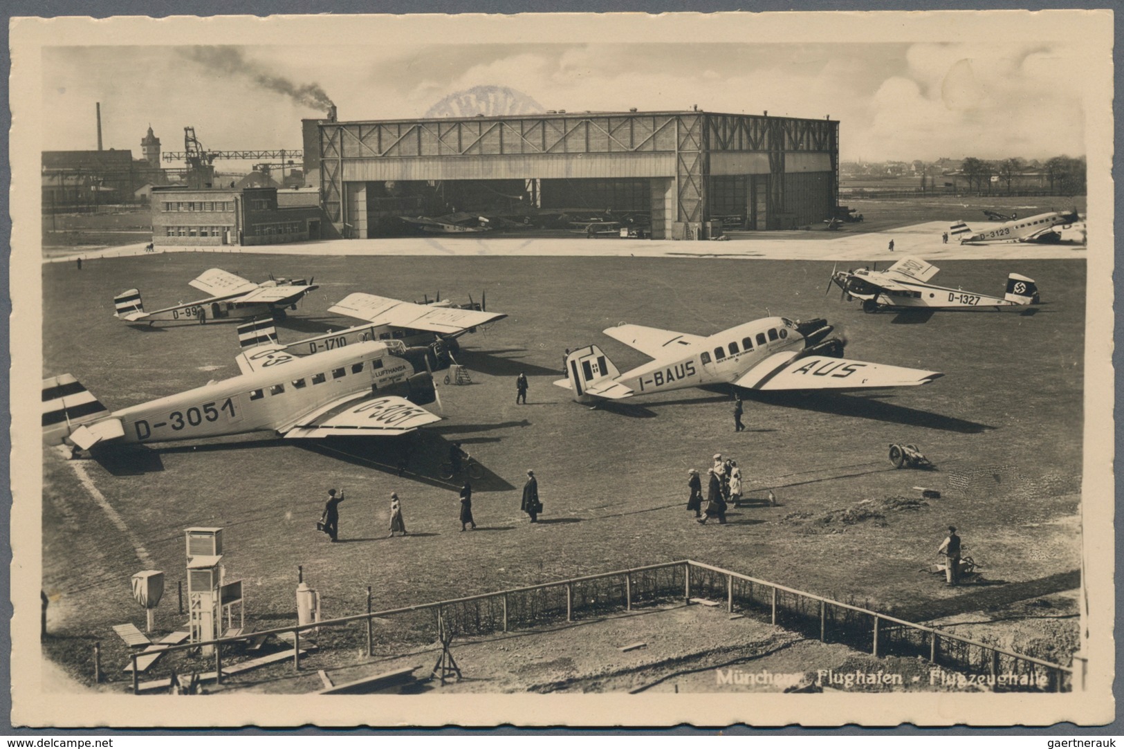 Ansichtskarten: Bayern: MÜNCHEN MILBERTSHOFEN-AM HART Mit Flugplatz Oberwiesenfeld Und Olympiapark, - Sonstige & Ohne Zuordnung