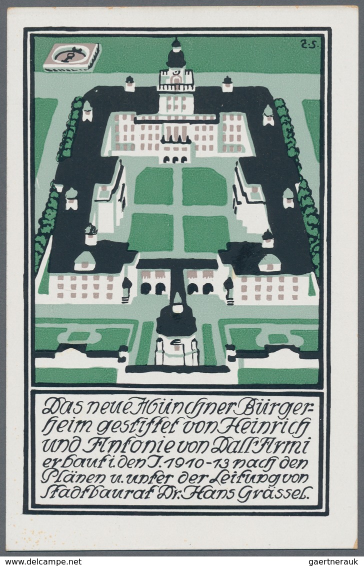 Ansichtskarten: Bayern: MÜNCHEN NYMPHENBURG Ohne Schloss, Knapp 290 Historische Ansichtskarten, Inkl - Autres & Non Classés