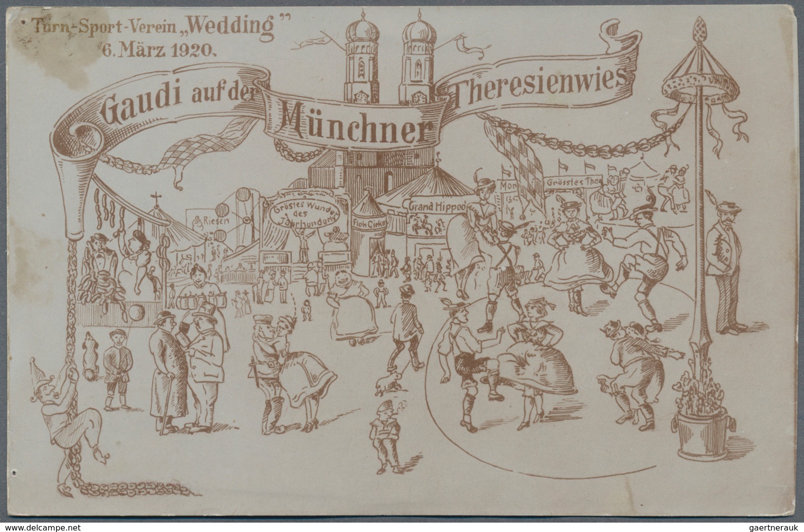 Ansichtskarten: Bayern: MÜNCHEN OKTOBERFEST, Schachtel Mit 100 Festpostkarten, Alle Vor 1945, Gebrau - Other & Unclassified