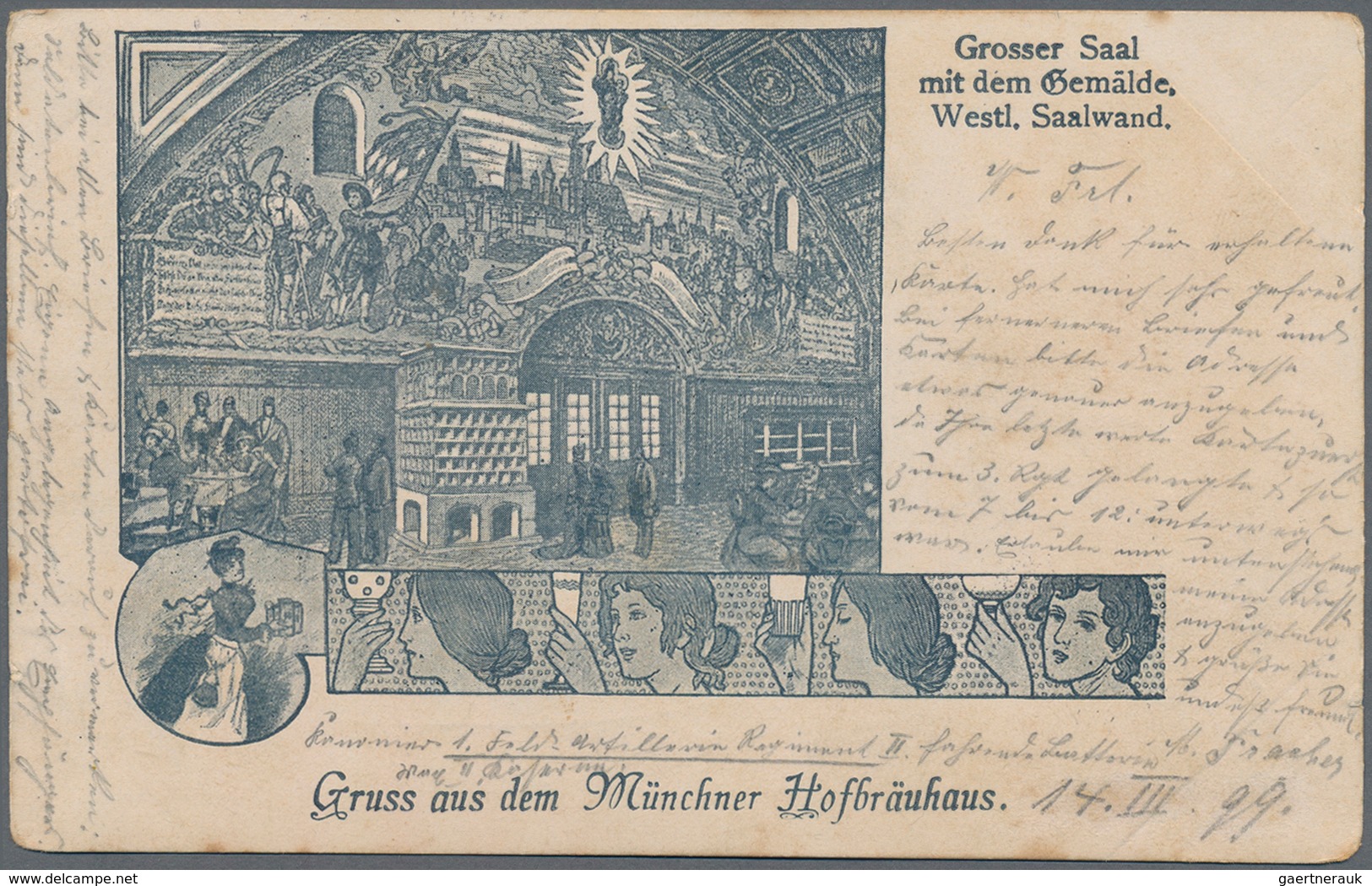 Ansichtskarten: Bayern: MÜNCHEN, HOFBRÄUHAUS Ein Reichhaltiger Bestand An über 170 Historischen Ansi - Other & Unclassified