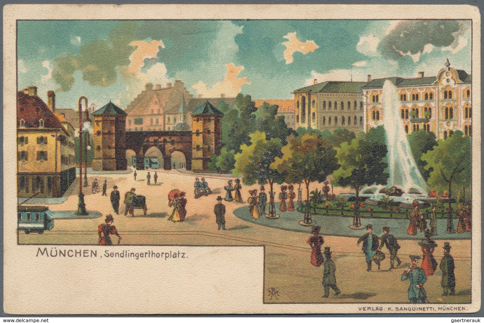 Ansichtskarten: Bayern: MÜNCHNER STRASSENBAHN Am Sendlinger Tor Platz, Schöner Bestand An 100 Histor - Other & Unclassified