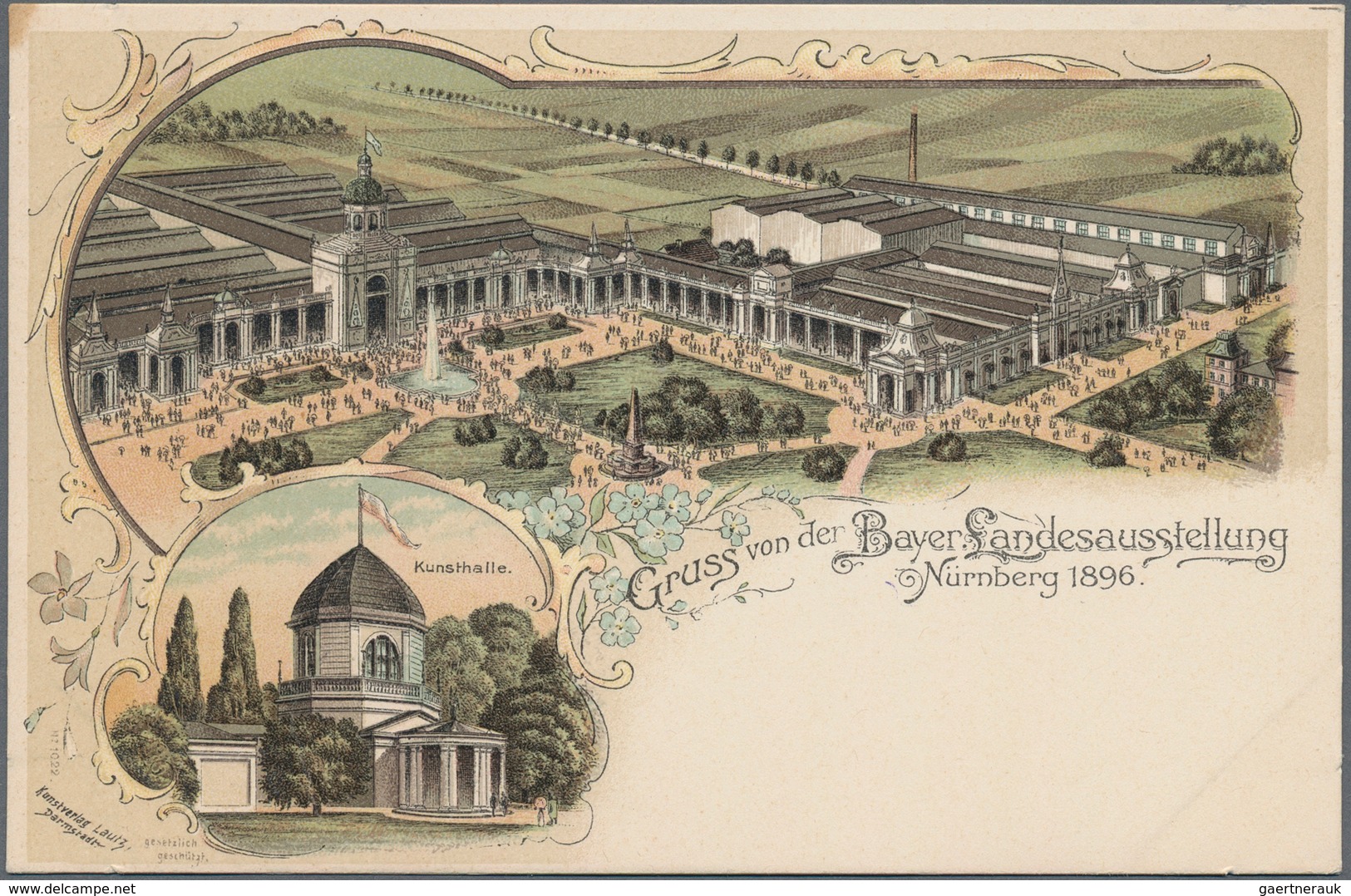 Ansichtskarten: Bayern: NÜRNBERG (8500): 1896/1906, Bayerische Landesausstellungen, Sammlung Von übe - Other & Unclassified