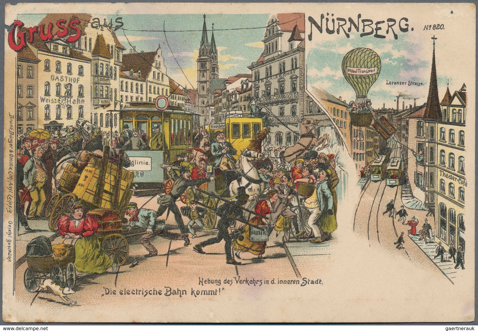 Ansichtskarten: Bayern: NÜRNBERG (8500): 1896/1915 Ca., "Gruß Aus Nürnberg", Sog. Quod Libet-Karten, - Andere & Zonder Classificatie