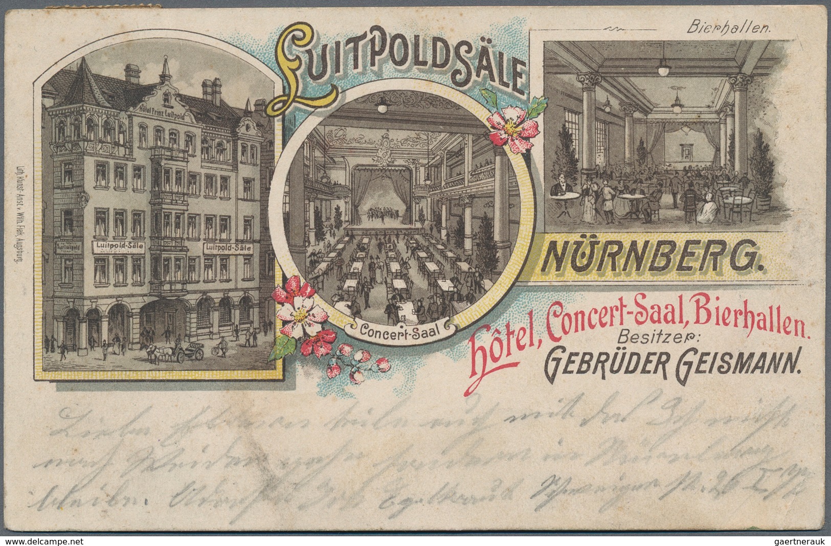 Ansichtskarten: Bayern: NÜRNBERG (8500): 1898/1935 ca., Gastronomie & Hotellerie, Sammlung von ca. 1