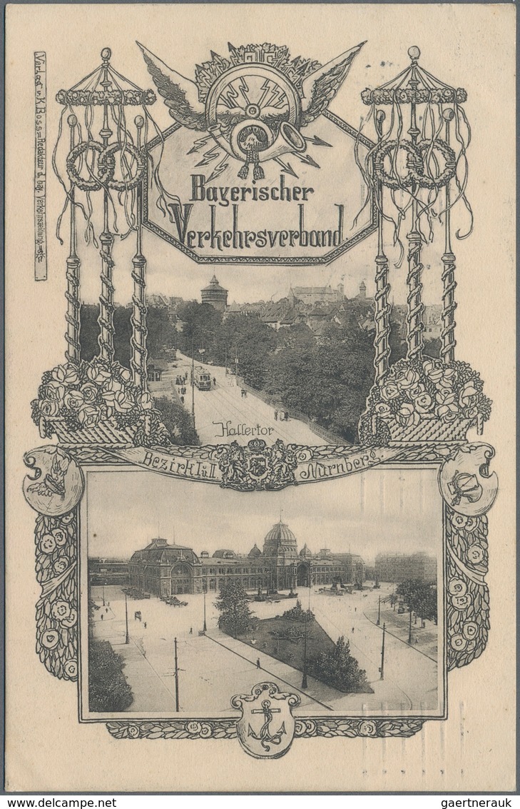 Ansichtskarten: Bayern: NÜRNBERG (8500): 1899/1930 Ca., Firmenwerbung, Sammlung Von über 60 Reklame- - Other & Unclassified