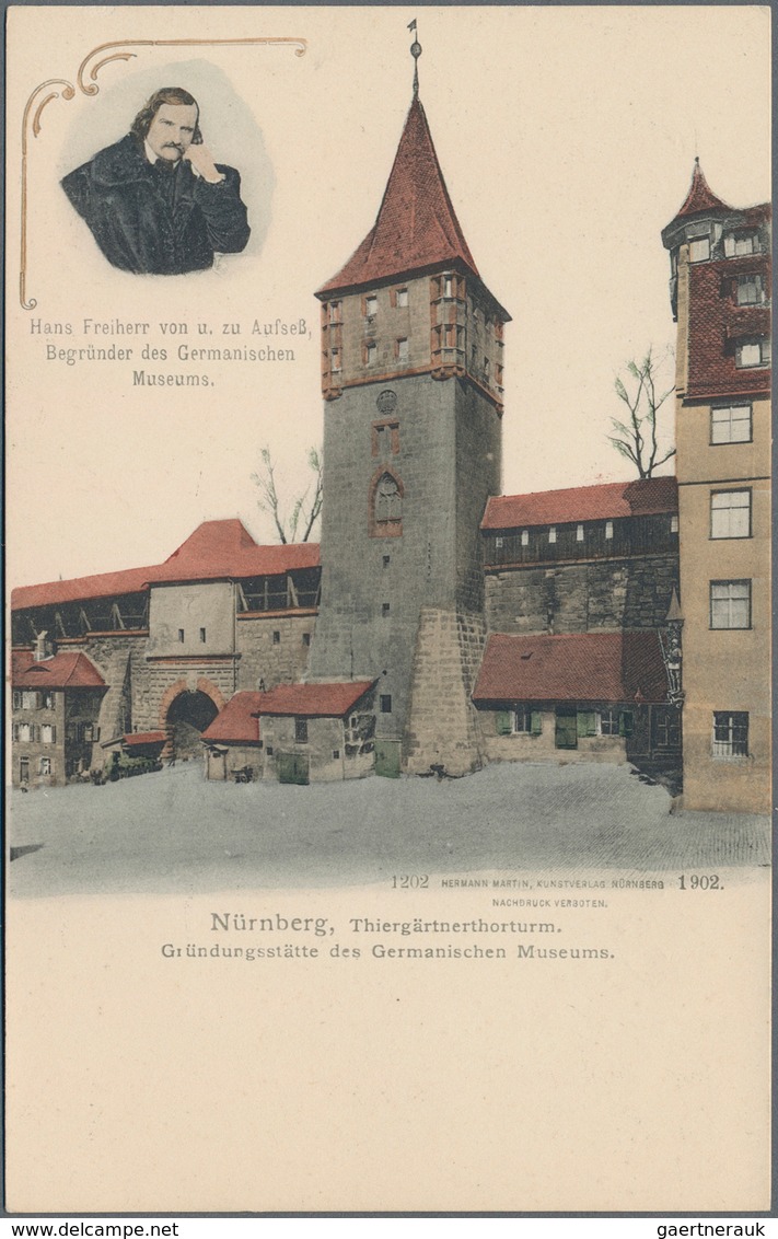 Ansichtskarten: Bayern: NÜRNBERG (8500): 1900/1930 Ca., Stadtmauer & Stadttore, Sammlung Von Ca. 100 - Other & Unclassified