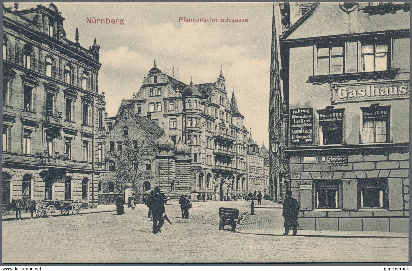 Ansichtskarten: Bayern: NÜRNBERG (8500): 1900/1940 Ca., Innenstadt - Straßen & Plätze, Sammlung Von - Other & Unclassified