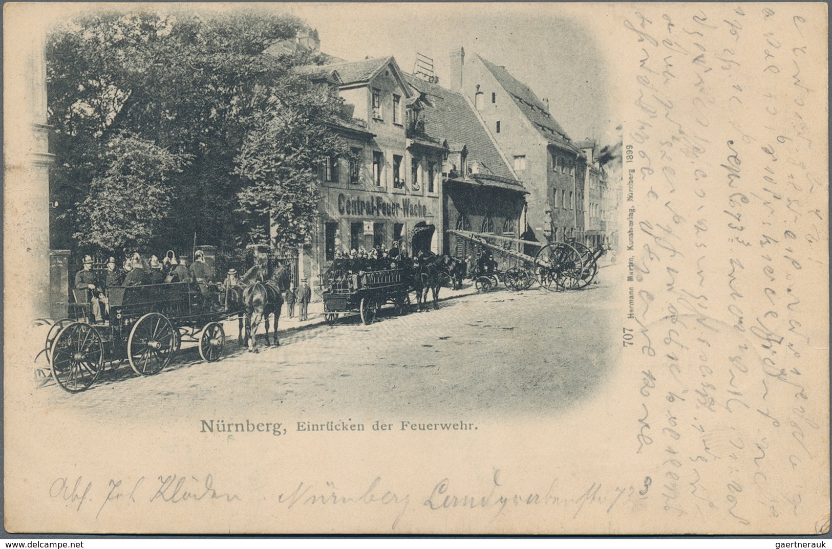 Ansichtskarten: Bayern: NÜRNBERG (8500): 1900/1940 Ca., Innenstadt-Gebäude Und Brunnen & Denkmäler, - Other & Unclassified