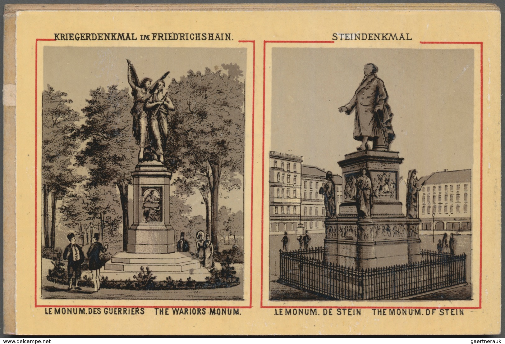 Ansichtskarten: Berlin: LEPORELLOS, 5 Berliner Und Ein Potsdamer Leporello Mit Sehr Schönen Lithogra - Other & Unclassified