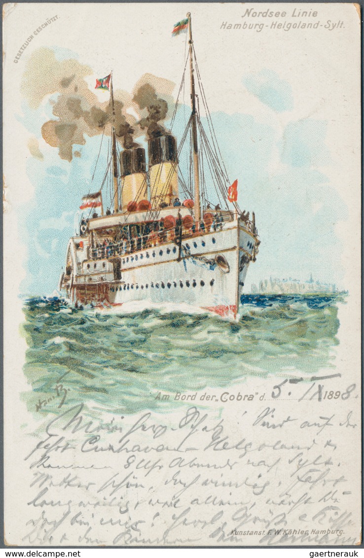 Ansichtskarten: Hamburg: 1897/1910 (ca.), Partie Von Ca. 38 Colorkarten, Meist Aus Hamburg, Teils Mi - Other & Unclassified